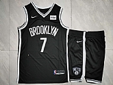 Nets 7 Kevin Durant Black Nike Swingman Jersey(With Shorts),baseball caps,new era cap wholesale,wholesale hats
